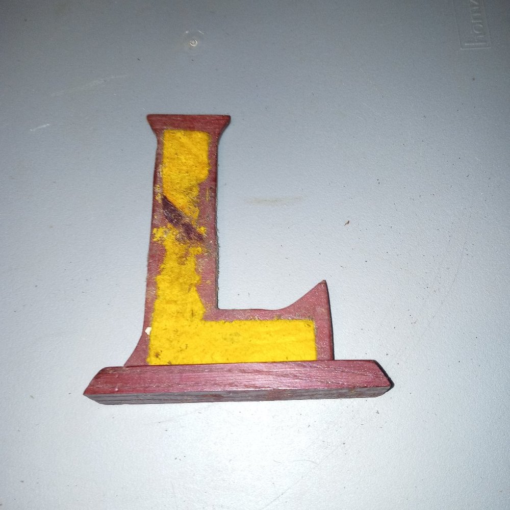 Lindblom High School Chicago Ill. Handmade letter L Vintage over 75 years old